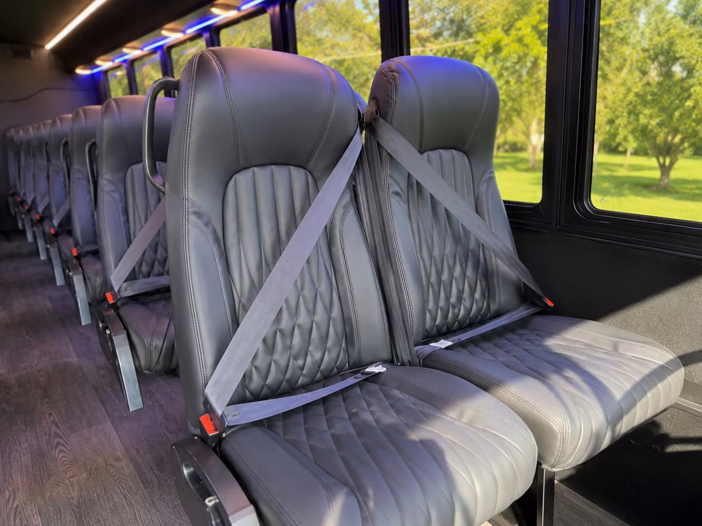 18 passenger minibus interior