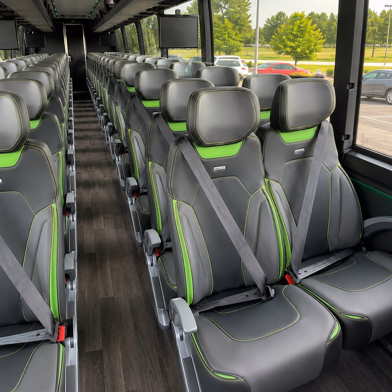 spokane charter bus interior