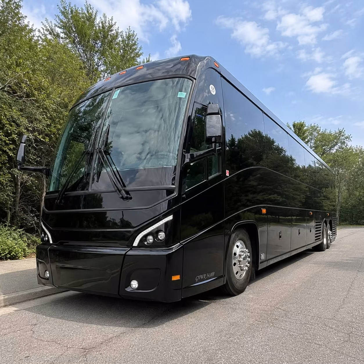 spokane charter bus rental exterior