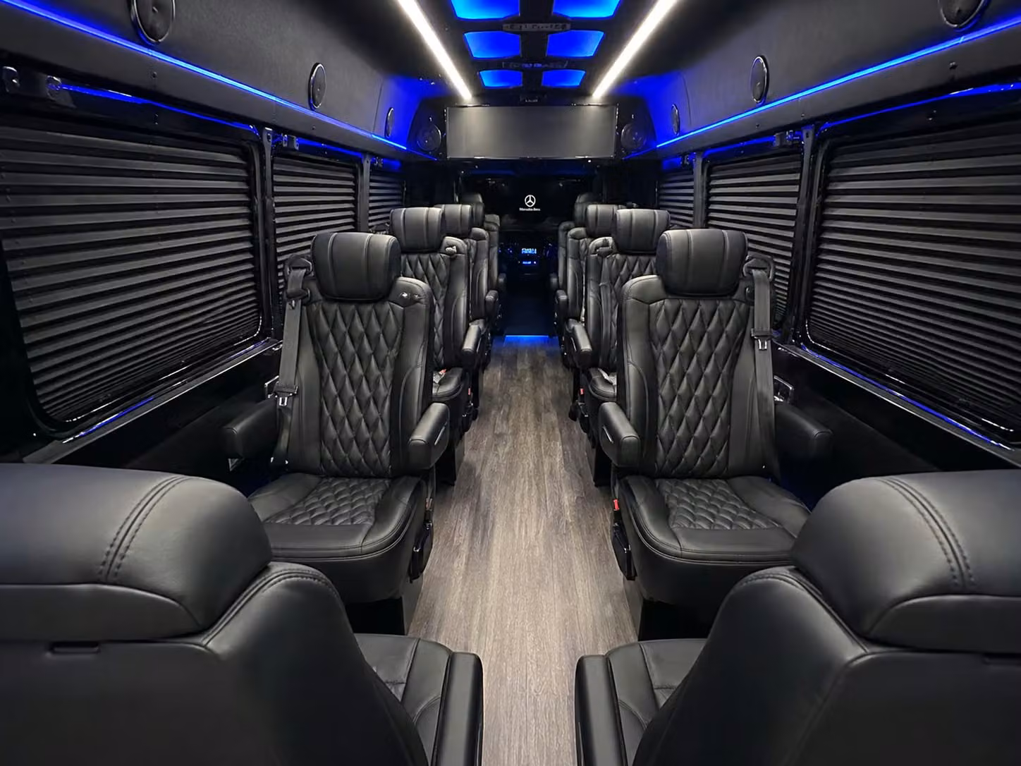 sprinter van with driver inside